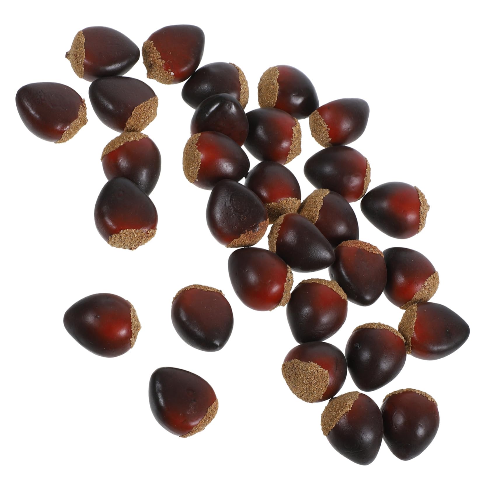 Alipis 5 Juegos Castaña De Espuma Nueces De Simulación Comida De Cocina Artificial Castañas De Espuma Falsa Castañas Realistas Castañas Falsas Espumas Modelo De Frutas Coffee 30 Uds * 5