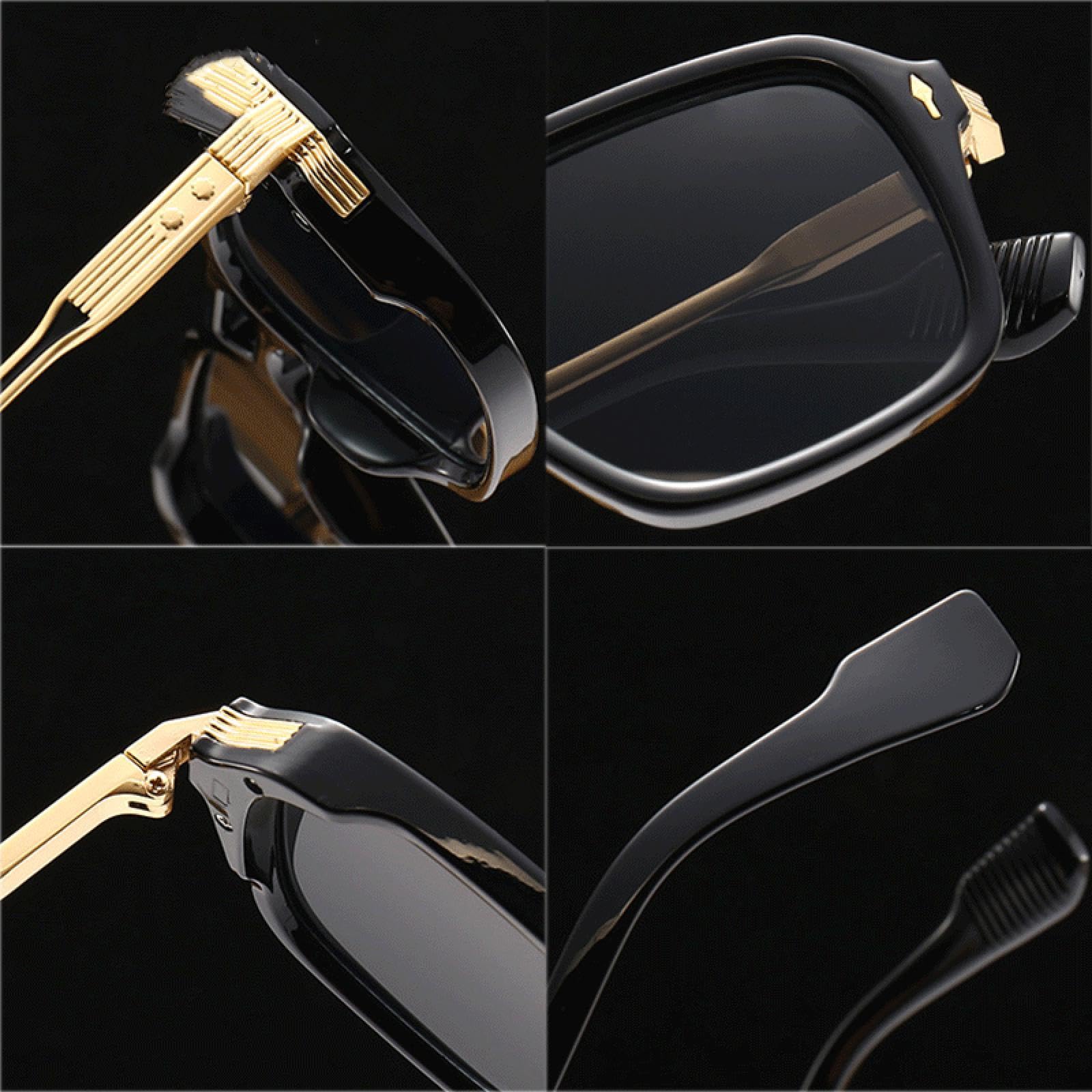 Okulary przeciwsłoneczne UV400 retro podwójny mostek unisex