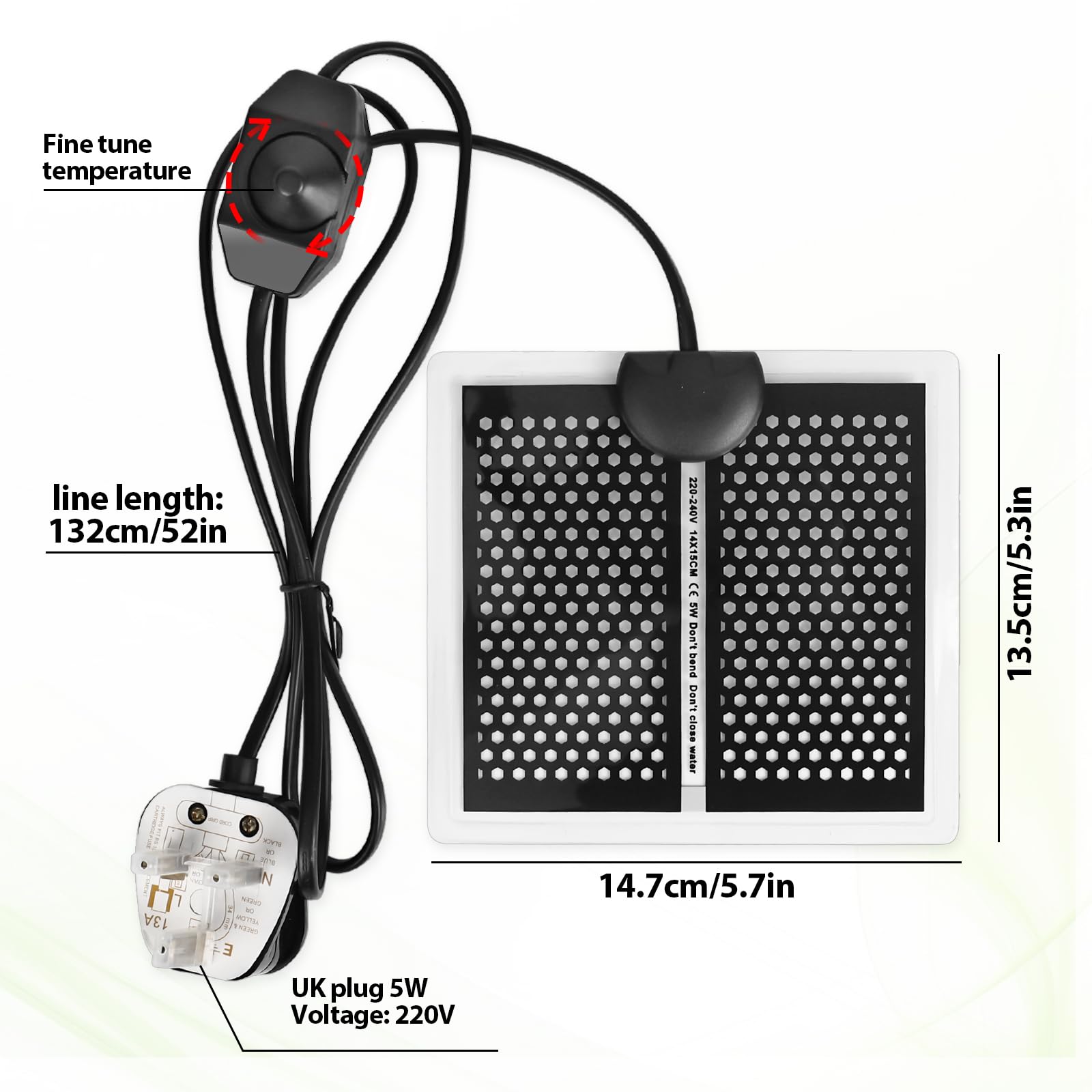 Trendecor 2 Pcs Heating Mat Reptile - Image 3