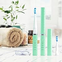 Vista 7 de Pop Sonic Cepillo de dientes USB Charge Anywhere (verde) - Cepillo de dientes recargable con hasta 40,000 trazos de cepillo/Minuto-Cerdas de nailon