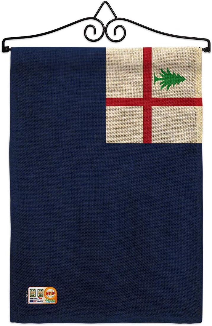Bunker Hill Garden Flag Set Wall Holder Americana US Historic July Memorial Veteran Independence United State American Small Decorative Gift Yard House Banner Double-Sided Made In USA 13 X 18.5