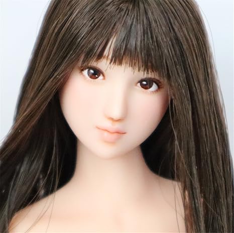 Amazon R堂 1 6 フィギュア 素体 ヘッド 女性 頭 オーダー 手作り 白肌 前髪 きれい 可愛い 学生 顔 塗装済 植毛タイプ アクセサリー Obitsu Jiaodoll Tbl ボディ 対応 フィギュア ドール 通販
