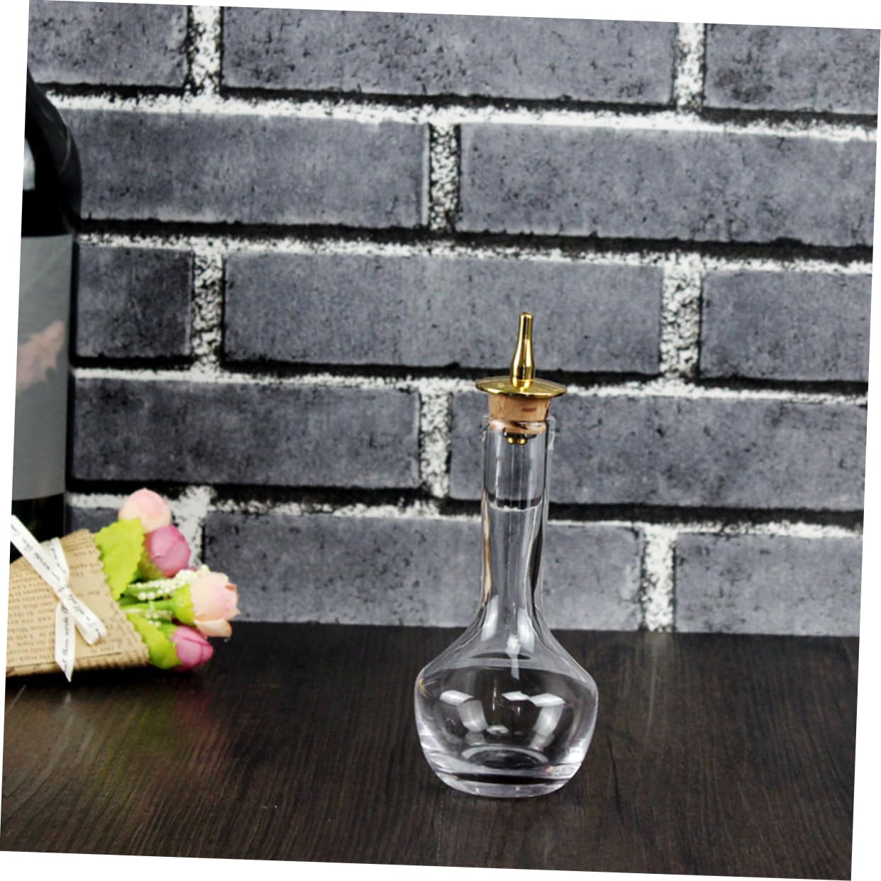Decanter per vino rosso in cristallo, Mix Wine 90ml Decanter in vetro Whiskey Vodka Birra Dispenser Dimensioni compatte for feste Bar Uso domestico