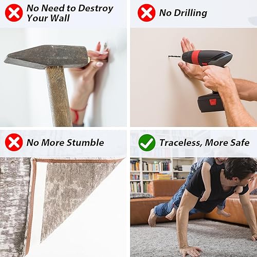 Miniatura 6 de 360Tronics Cinta adhesiva de doble cara resistente, cinta adhesiva nano transparente de 1-18 pulgadas x 20 pies, tiras para colgar imágenes de dos