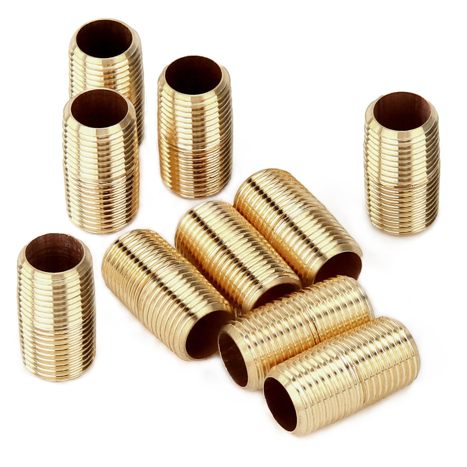 Everflow Supplies NPBR1512 12" Long Brass Nipple Pipe Fitting With 1-1/2" Nominal Diameter And NPT Ends