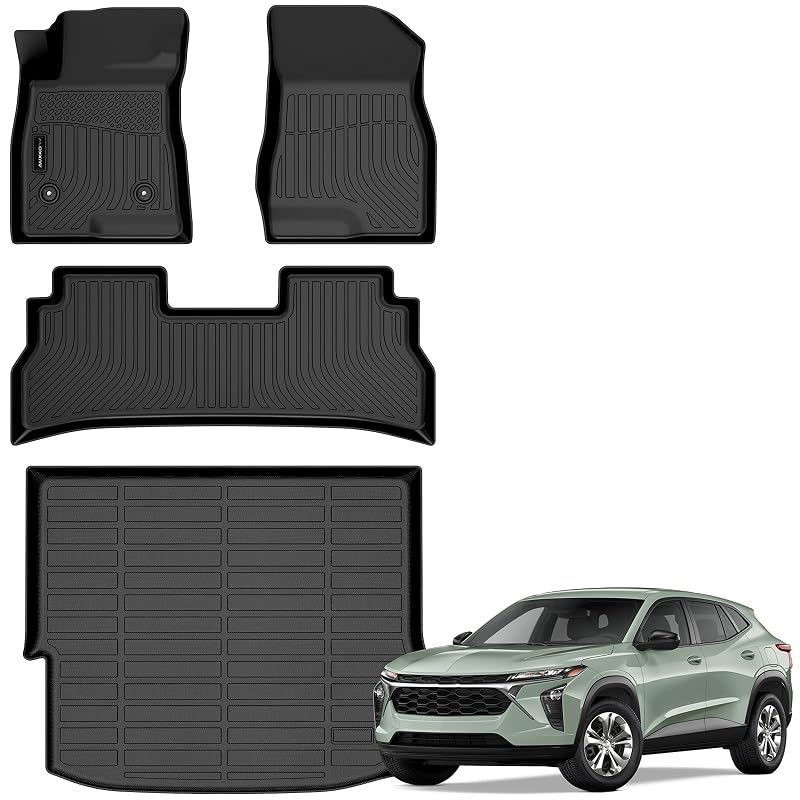 Tapetes automotivos de piso e porta-malas AUXKO para Chevrolet Trax e Buick Envista 2024 a 2026, conjunto com 4 peças