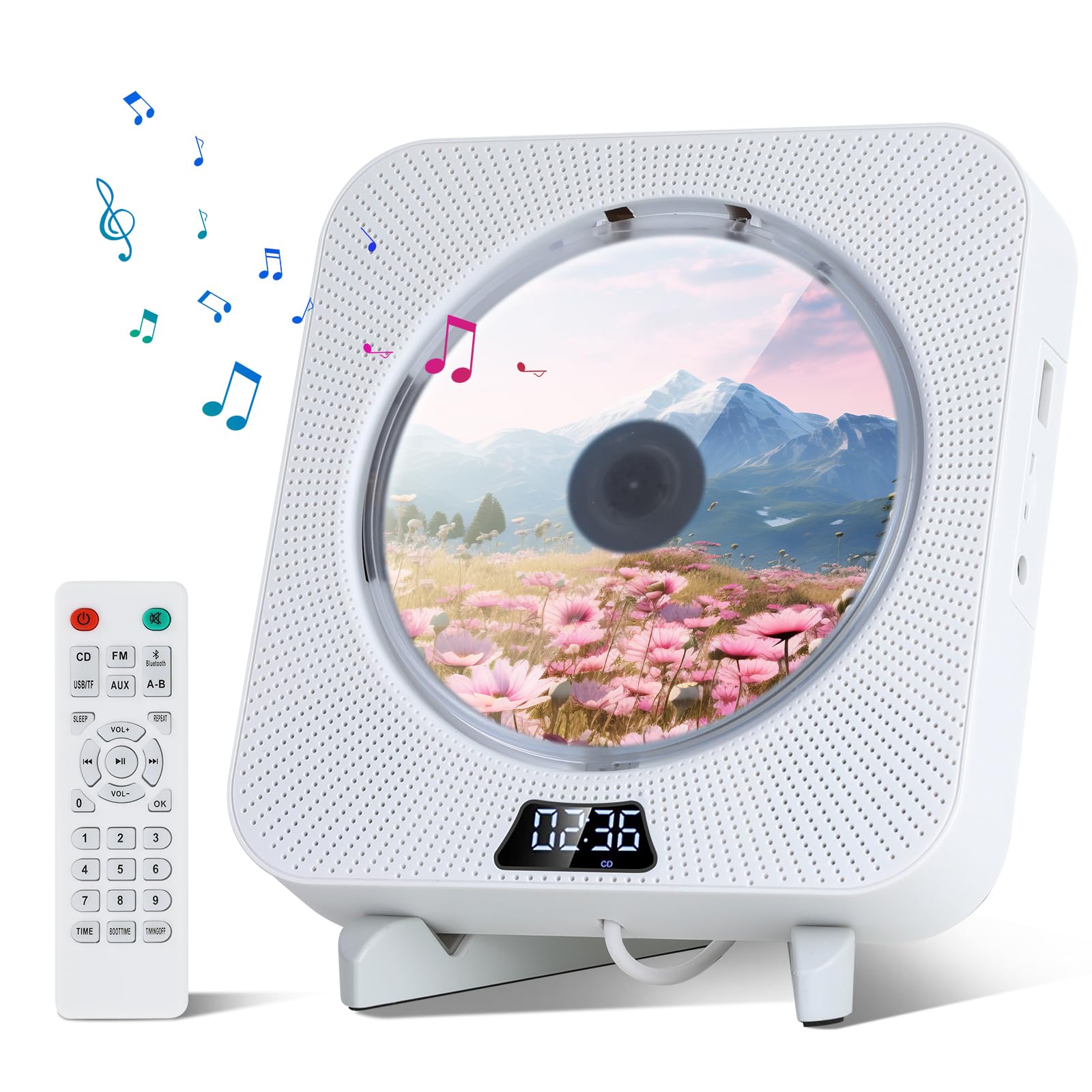 Amazon.co.jp: AGPTEK CDプレーヤー Bluetooth5.3 HIFI スピーカー内蔵