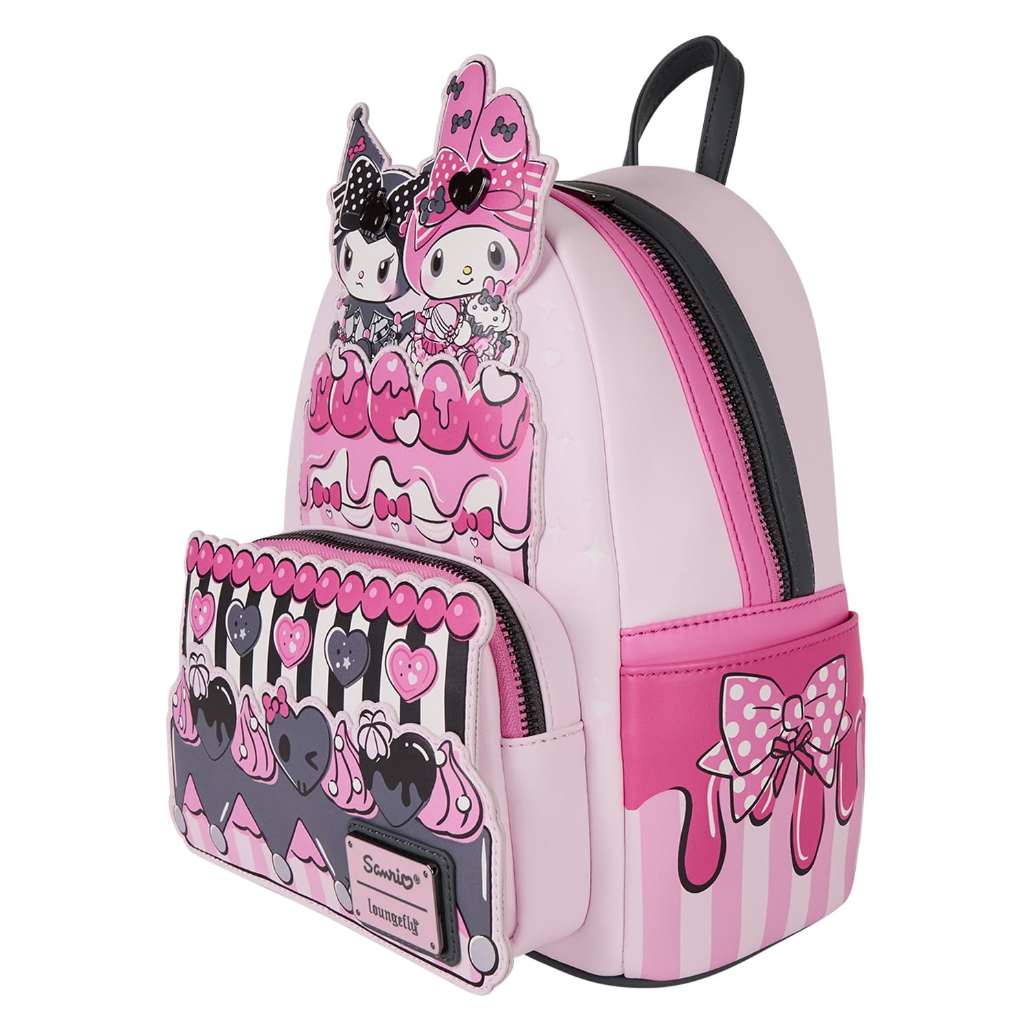 Amazon.com: Loungefly Sanrio My Melody and Kuromi Mini Backpack