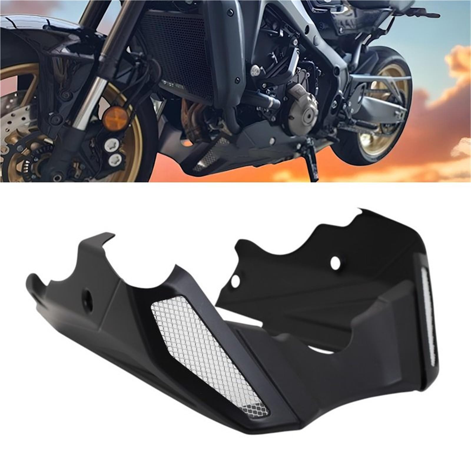 Front Bumper Splitter dachowy Pasuje do YAMAHA MT09 MT 09 SP Tracer 9 GT XSR900 2014-2025, osłona podwozia, dolna silnika, spojler, owiewka