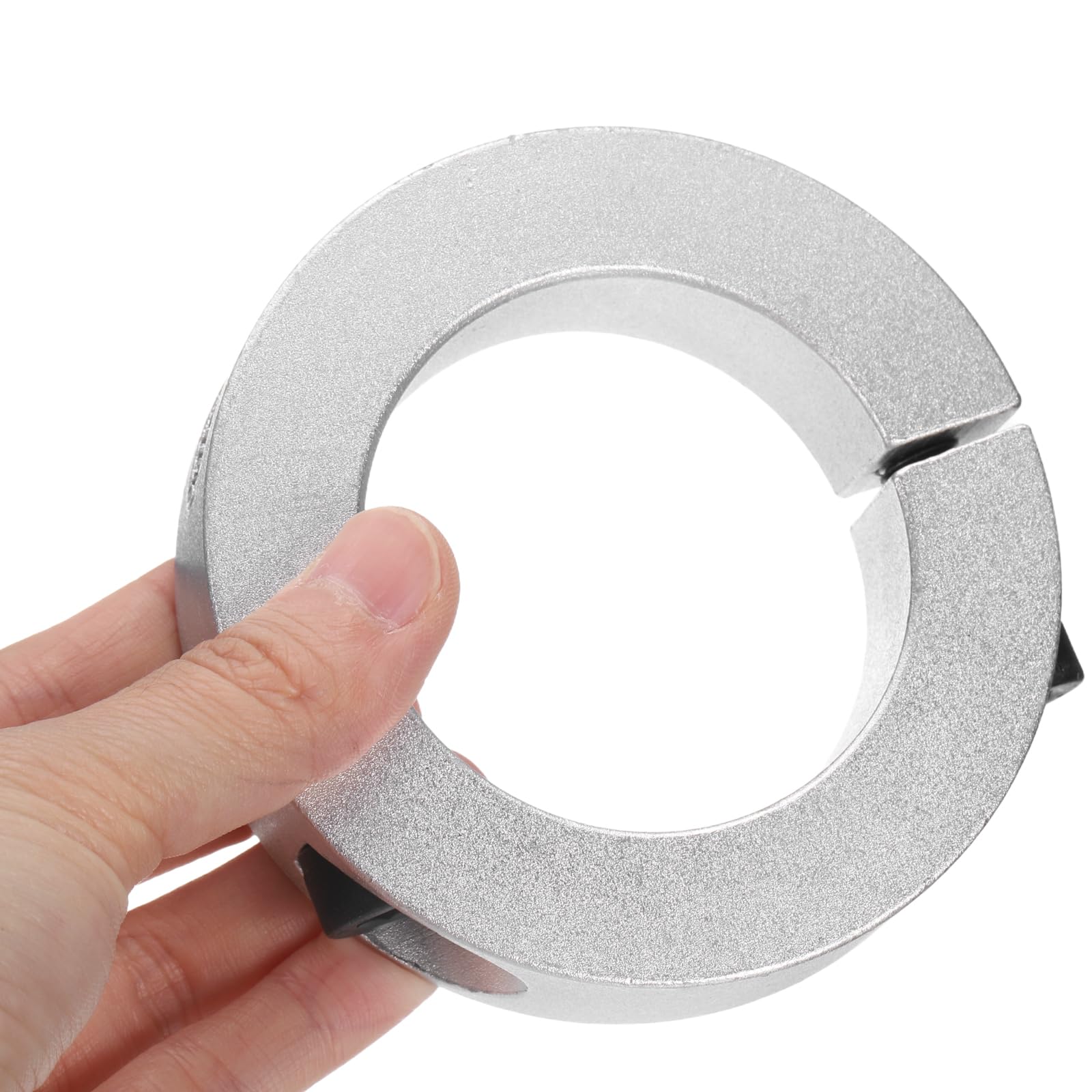 sourcing map 1 x doppelt geteilter Schaftkragen, 60 mm Bohrung, zweiteiliger Klemmkragen, 95 mm Außendurchmesser, 22 mm Dicke, Aluminium-Legierung, Schraubspaltring