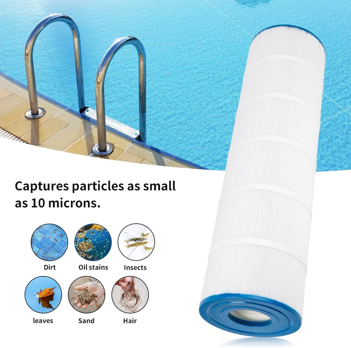 4 Pack Replacement Pool Filter Compatible with Hayward C4030,C4020,C4025,for Unicel C-7488,PA106,FC-1226,CX880XRE,FC-6430