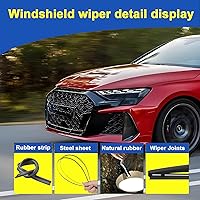 Vista 3 de Escobillas de limpiaparabrisas trasero de 16 pulgadas de repuesto para Honda Odyssey 2005-2020/Subaru Impreza 2009-2014 Escobillas limpiaparabrisas