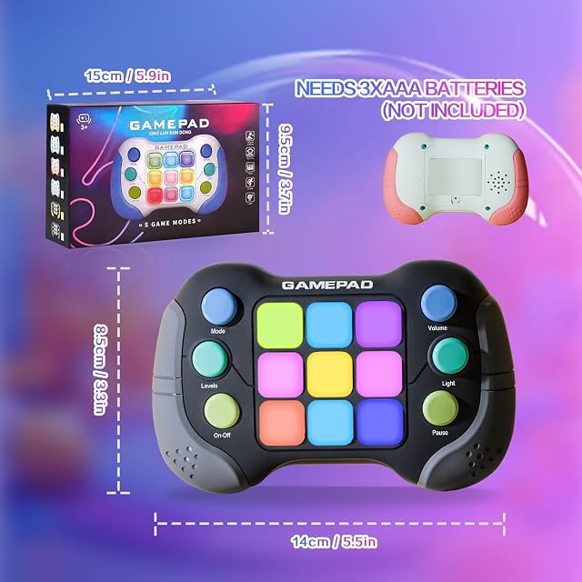 Foto 6 de 7 de Azyh Consola de Juegos de Mano, Prensa Rápida, Juguetes Fidget para Niños y Adultos