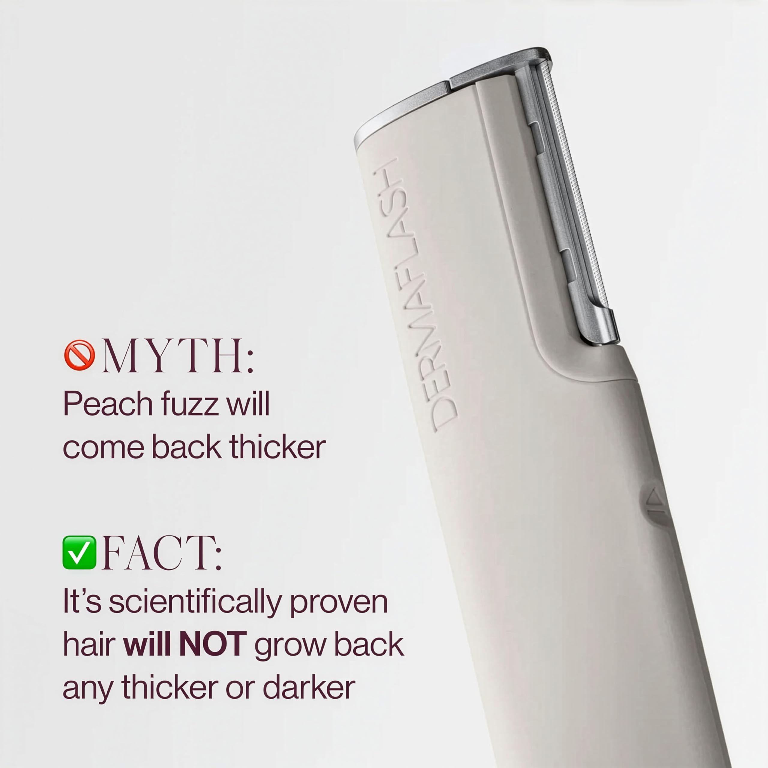 DERMAFLASH Urządzenie LUXE plus, narzędzie przeciwstarzeniowe, złuszczające, usuwanie włosów i dermaplaning z technologią Sonic Edge i 4 tygodnie leczenia, kamień