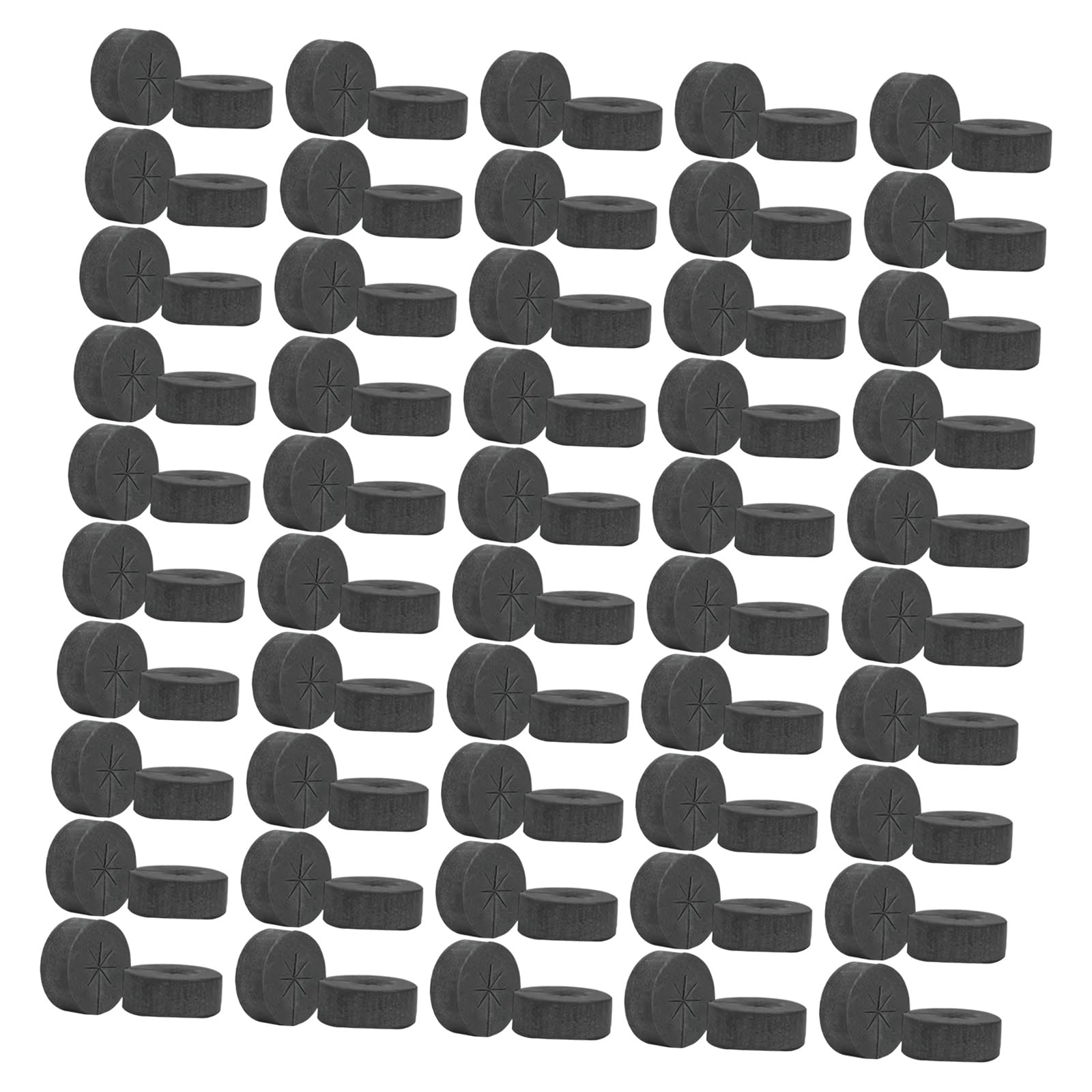 50pcs / 100pcs Hydroponic Grow Sponge Plugs for Starter Trays, Porous Sponge Grow Media for Hydroponic Systems and Seedling Trays Cloning Inserts Starter Tray Refill Plugs Soilless Propagation Media
