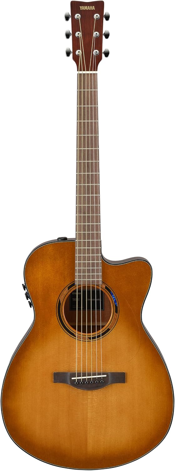 Yamaha TAS1E TansAcoustic Guitar w/Reverb and Chorus, Concert Body, Sand Burst
