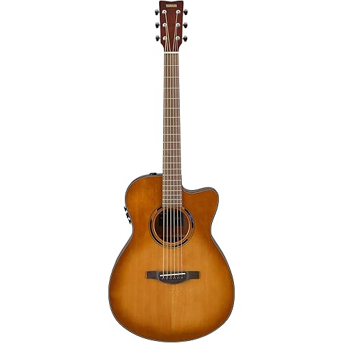 Yamaha TAS1 TansAcoustic Guitar w/Reverb, Delay, Chorus and Bluetooth, Concert Cutaway, Sand Burst