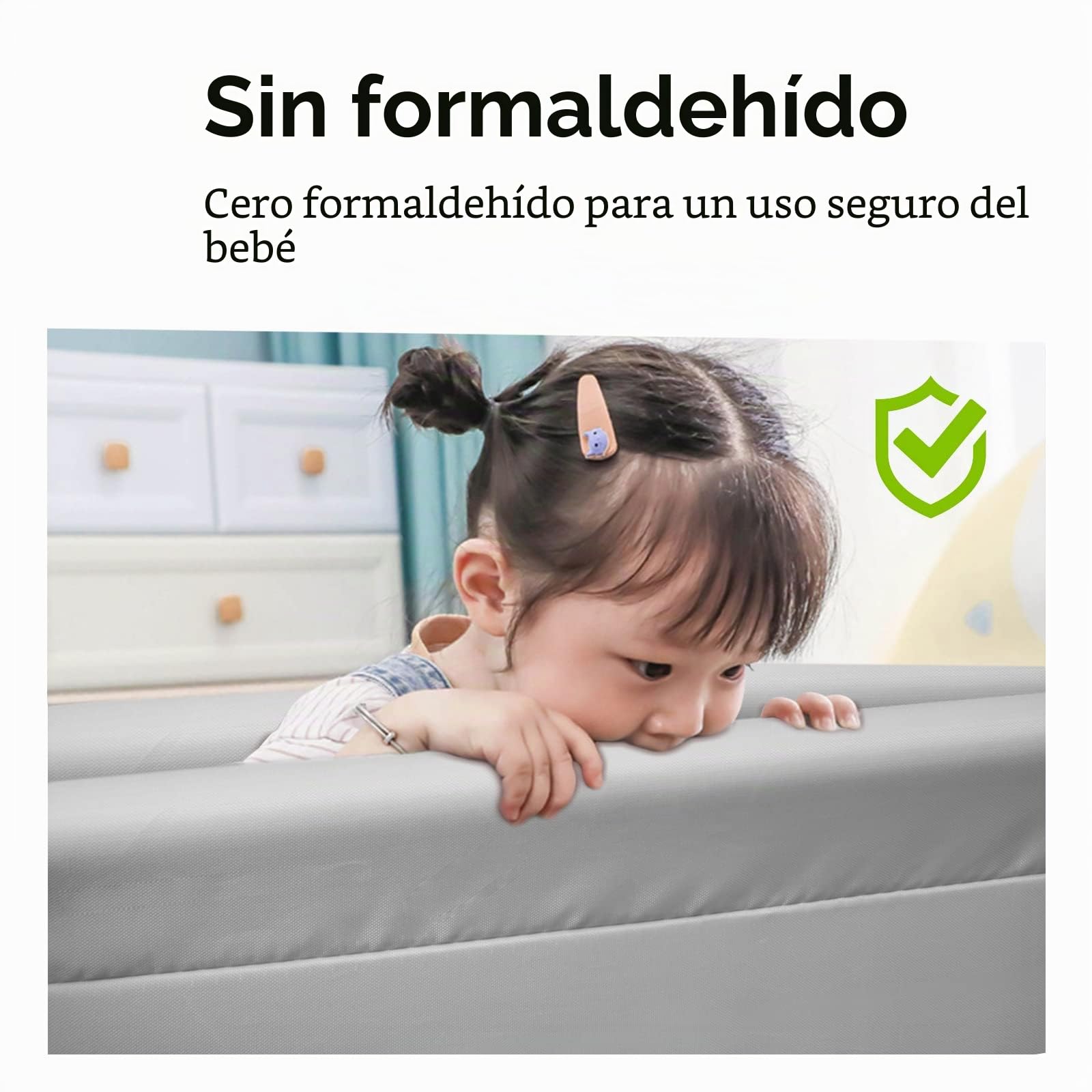Parques de Juegos para Bebé con 30 Bolas y 2/4 Anillas de Seguridad, Parque Infantil Bebé Ultraligero y Portátil Centro de Actividades para Niños en Interiores y Exteriores (120x120cm, Gris)
