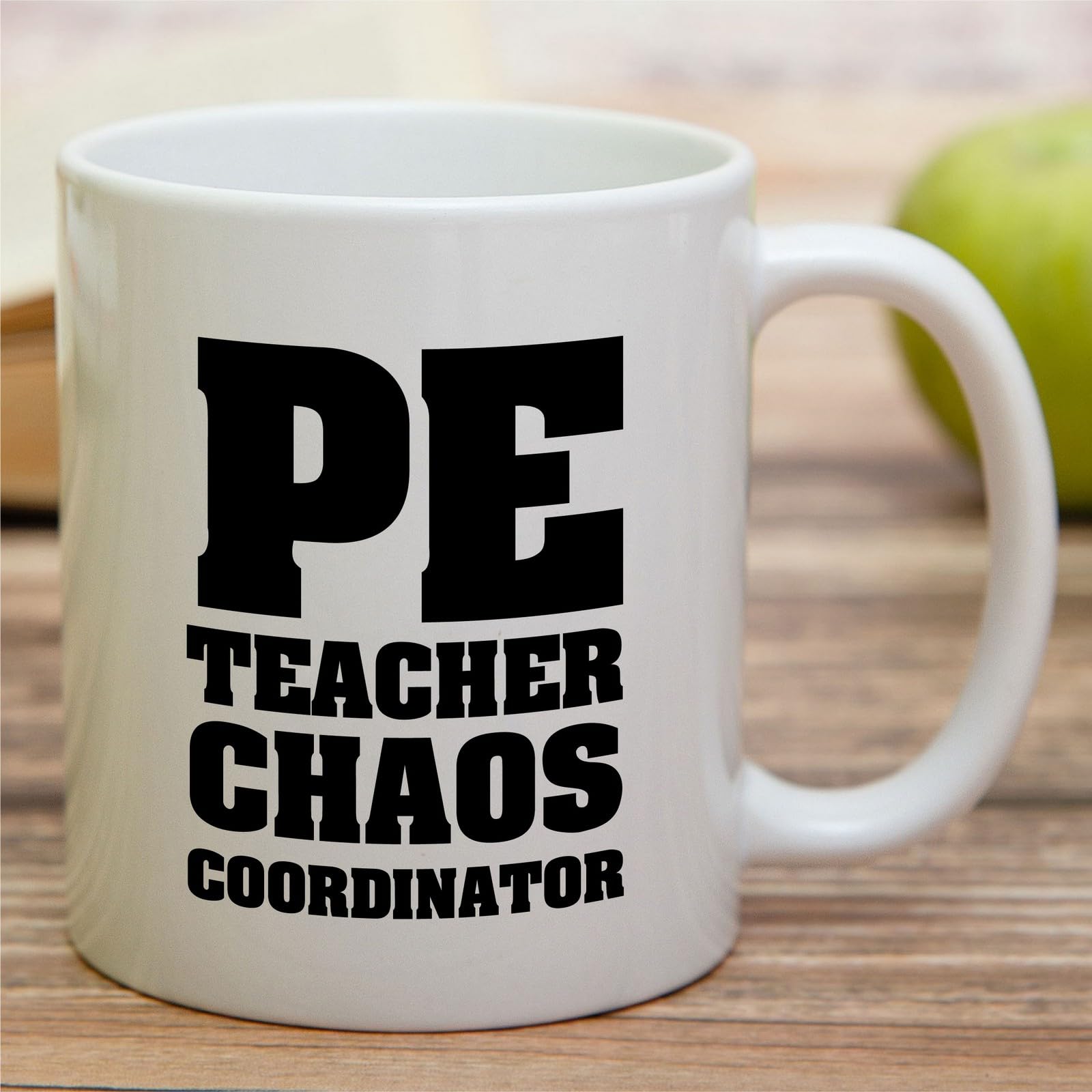 Retreez Funny PE Teacher Mug - PE Teacher Chaos Coordinator - 11 Oz Ceramic Coffee Or Tea Cup - Hilarious Gift for Physical Education Teachers - Ideal for Appreciation, Birthday and Energizing Break