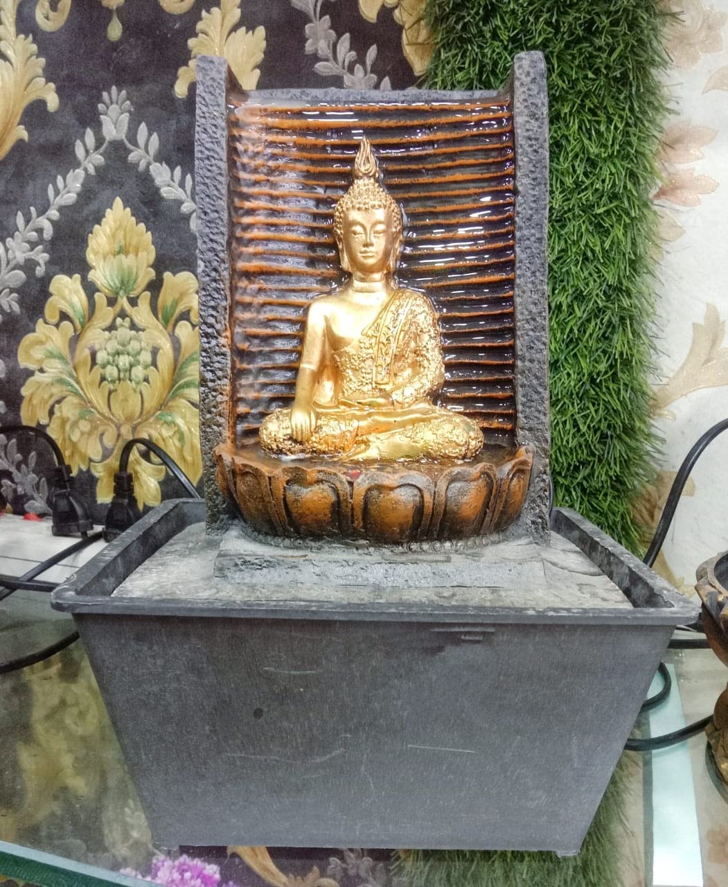 Buy Rk Enterprises Sitting Buddha Water Fountain with 1 Step Waterfall