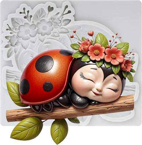 Lingzhi Molde de silicona para insectos, moldes de fondant de chocolate para decoración de pasteles, decoración de cupcakes, caramelo de chocolate,