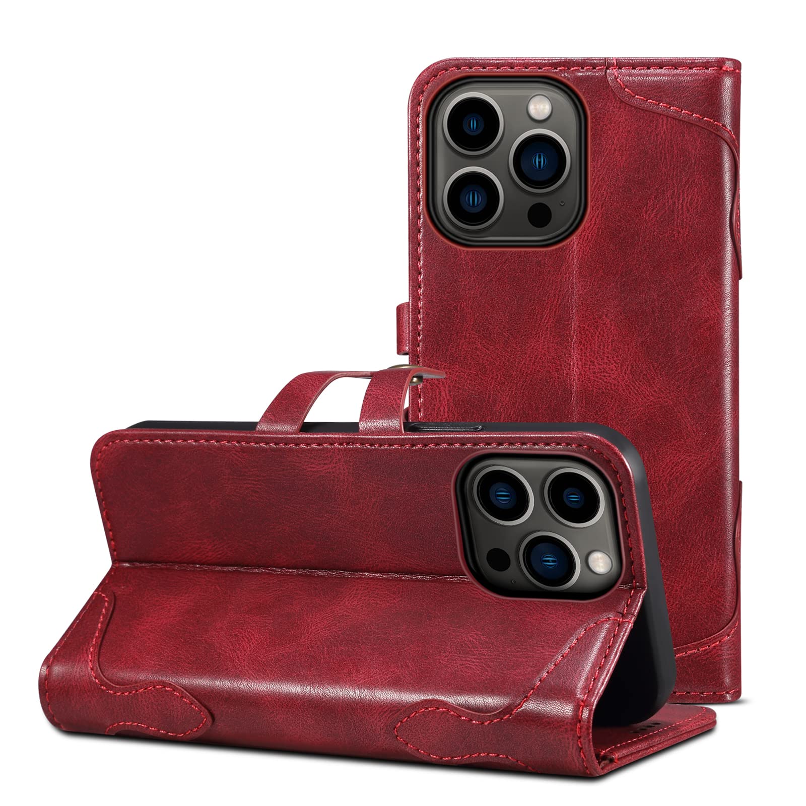 Amazon.co.jp: Mcxiancrl iPhone 13 mini 用 ケース 手帳型 ボタン式 3 