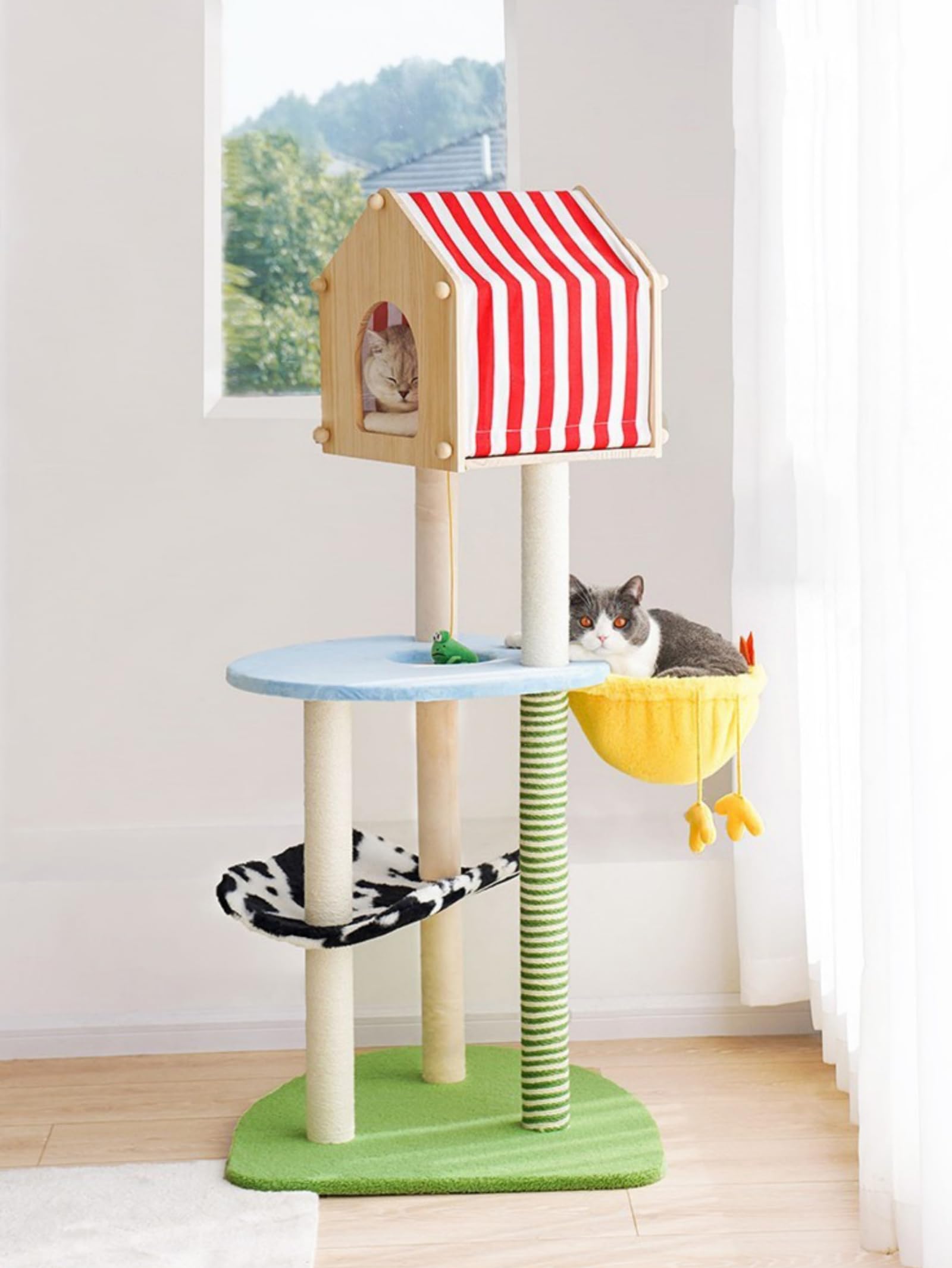 Amazon.com : zezelife Farm Animal Cat Tree : Pet Supplies