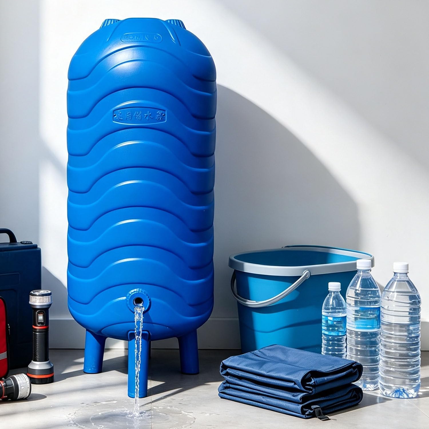 Depósito Almacenamiento Agua Presurizado PE para Pozos y Jardín 300L/79.2Gal | Tanque Vertical de Presión con Vejiga Automática 60L-150L | Kit Montaje para Bomba Doméstica