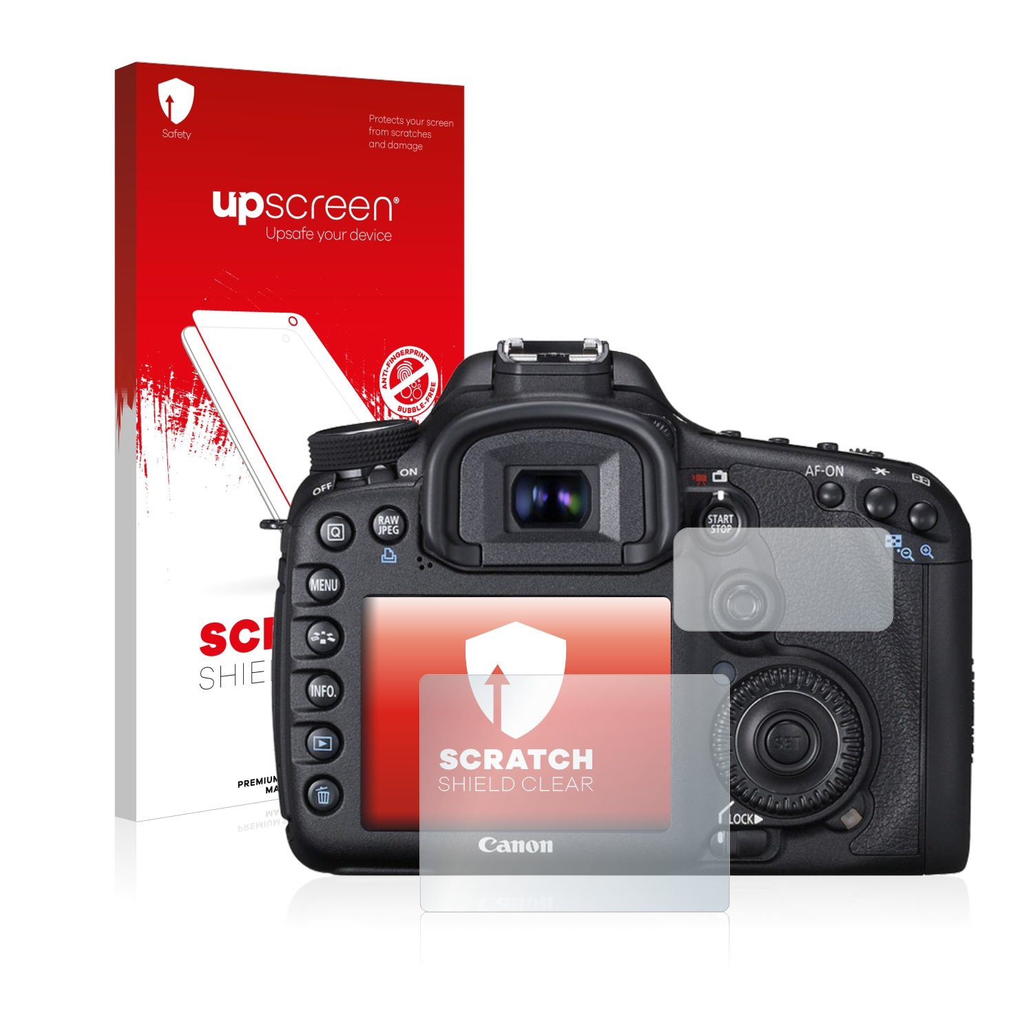 Upscreen Displayschutzfolie Für Canon EOS 7D – Kristallklar, Kratzfest