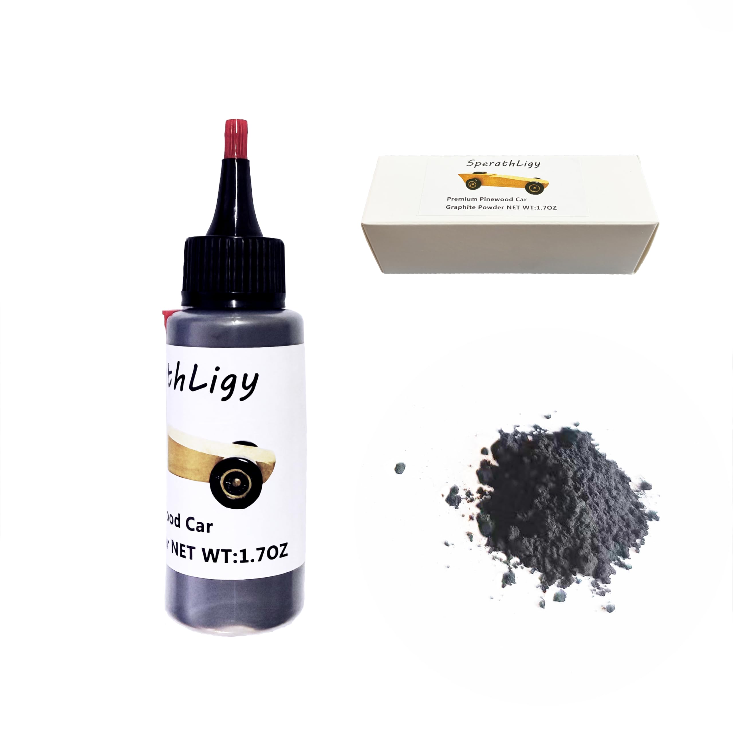 Amazon.com: 1.7OZ Graphite Powder for Pinewood Car, Premium Dry Lubricant | Derby  Car Graphite Lube Powder, Compatible with Derby Car Kits Wheels and Axles |  Lock and Door Hinge Lubricant : Arts,