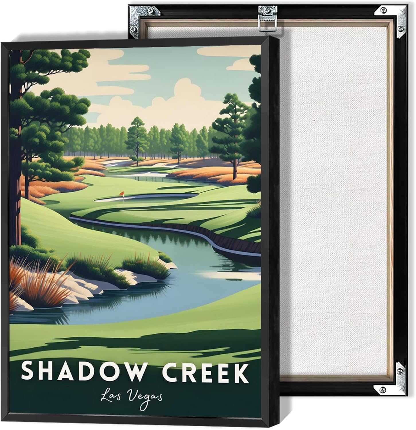 Oakmont Golf Course Poster Usa Travel Landscape Canvas Wall Art Unique Golf Lover Aesthetic Pictures Prints Painting For Living Room Bedroom Office Wall Decor 16x24in Unframed