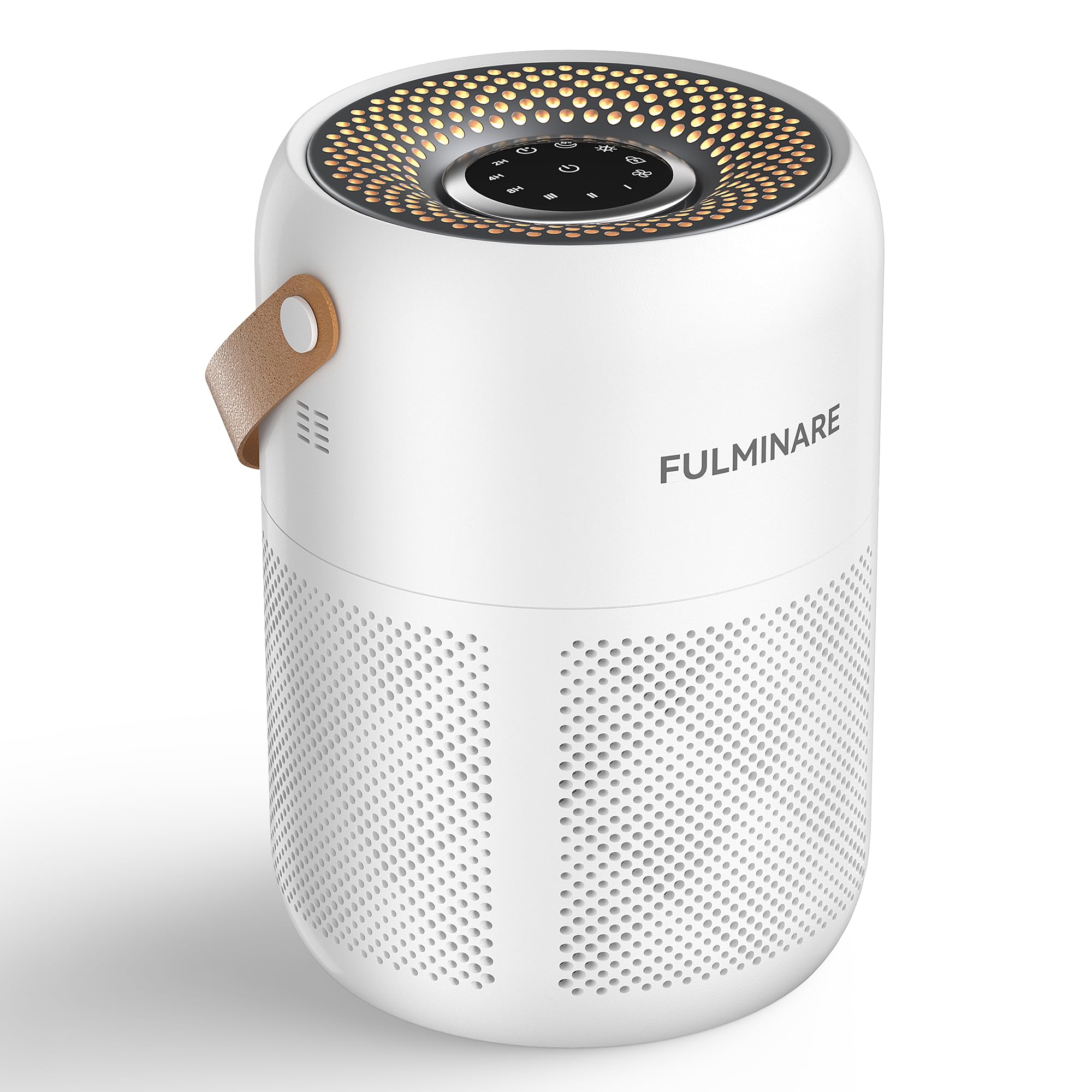 FULMINARE Air Purifiers for Bedroom, H13 True HEPA Air Purifiers, Quiet Small Air Filters, with Timer Sleep Mode Speeds Control Night Light, for Pets, Office, Living Room (White)-image-21