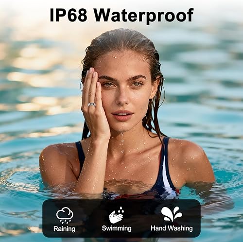 Miniatura 6 de Anillo de salud inteligente para mujeres y hombres, monitoreo del sueño