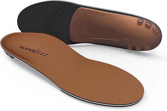 Superfeet All-Purpose Memory Foam Support Insoles Copper for Active Lifestyle with Memory Foam Cushioning - 5.5-7 Men / 6.5-8 Women