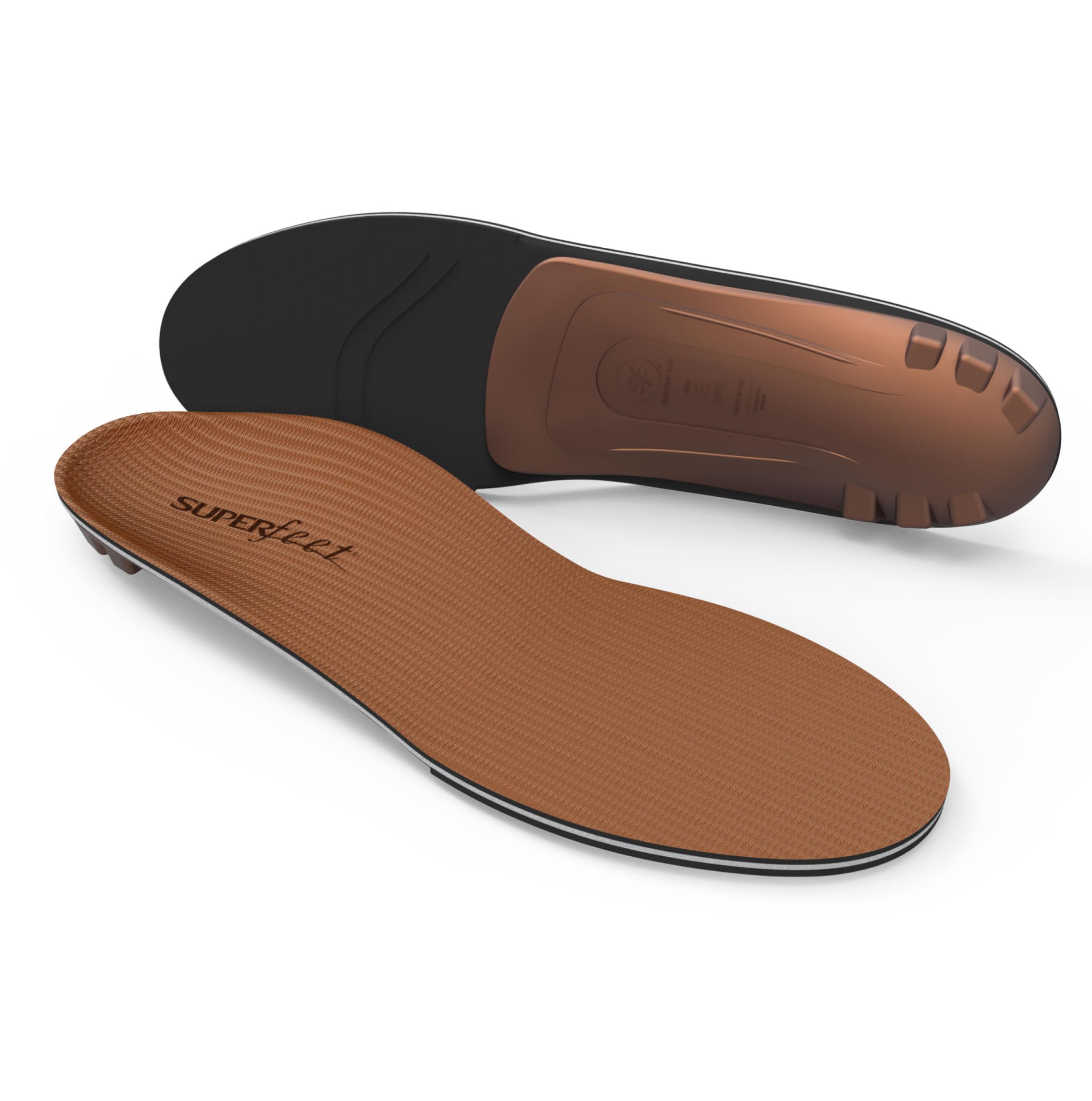 Superfeet All-Purpose Memory Foam Support Insoles (Copper) - Trim-to-Fit Cushioned Arch Support Shoe Insert - Professional Grade - 11.5-13 Men / 12.5-14 Women