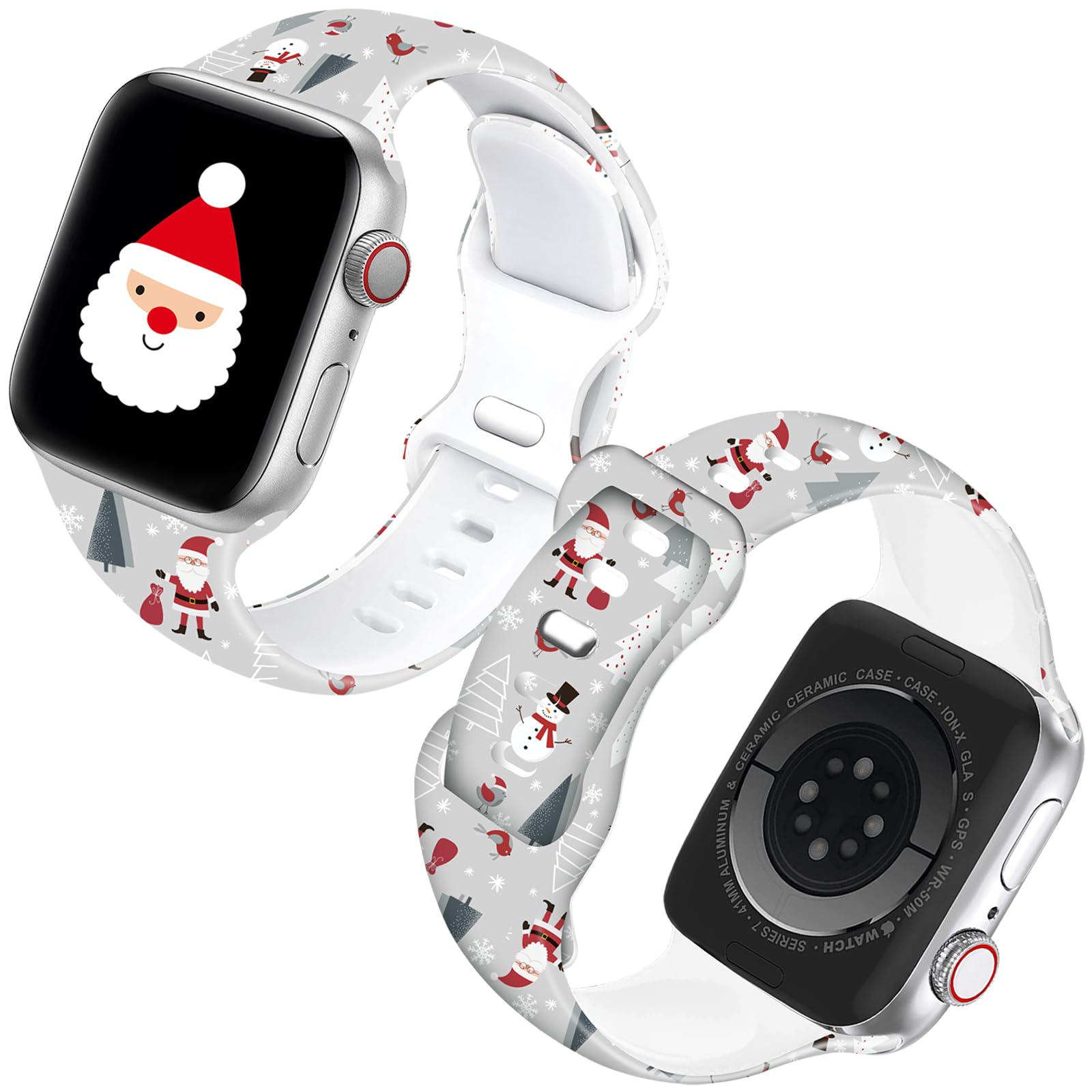 40mm 41mm Apple Watch Bands Holiday Merry Christmas Holiday Apple