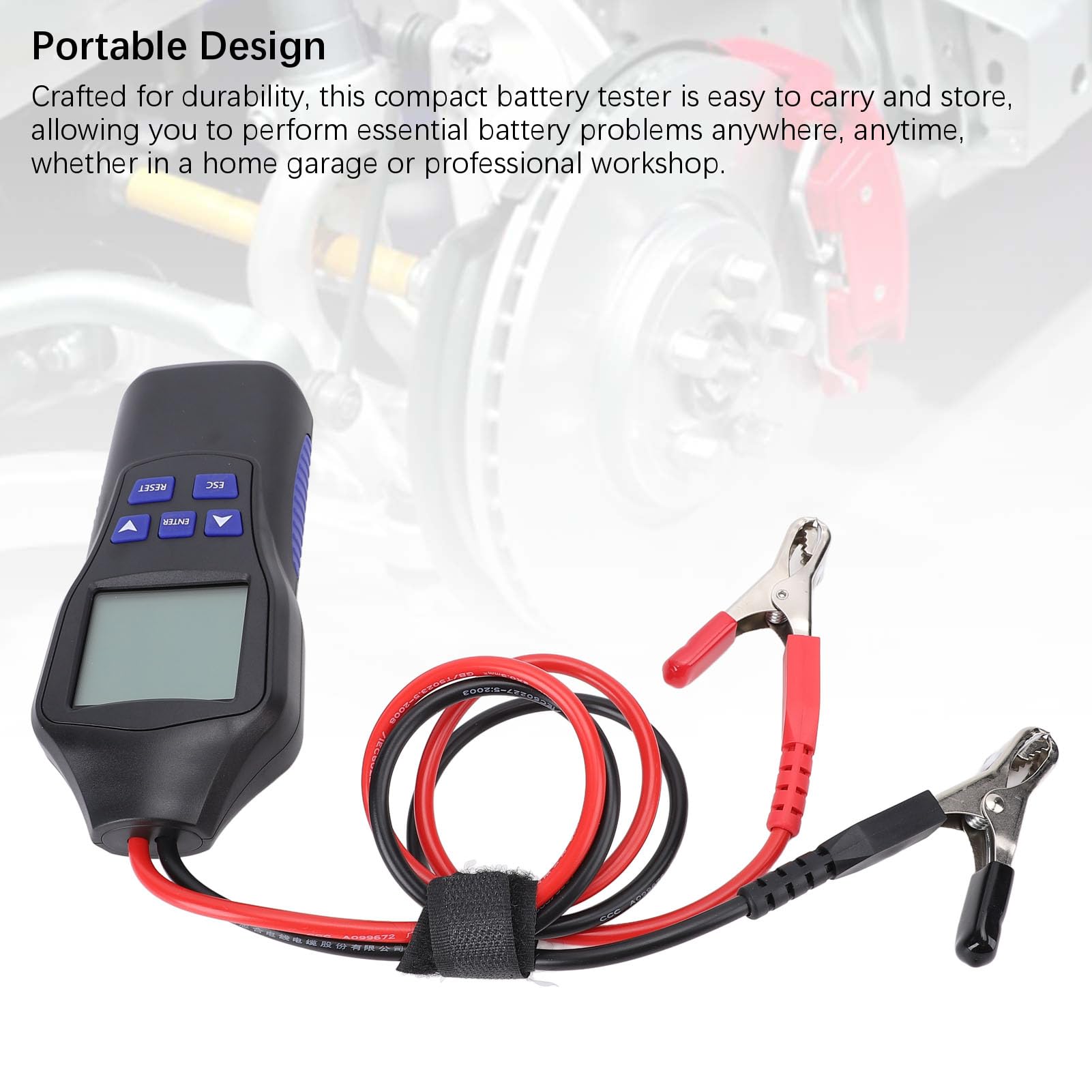 Tester Akumulatora Samochodowego Boroco 12 V 24 V LCD Wyświetlacz Wyświetlanie Prądu Wykrywanie Automotive Alternator Tester dla Motocyklowych Ciężarówek RV Marine