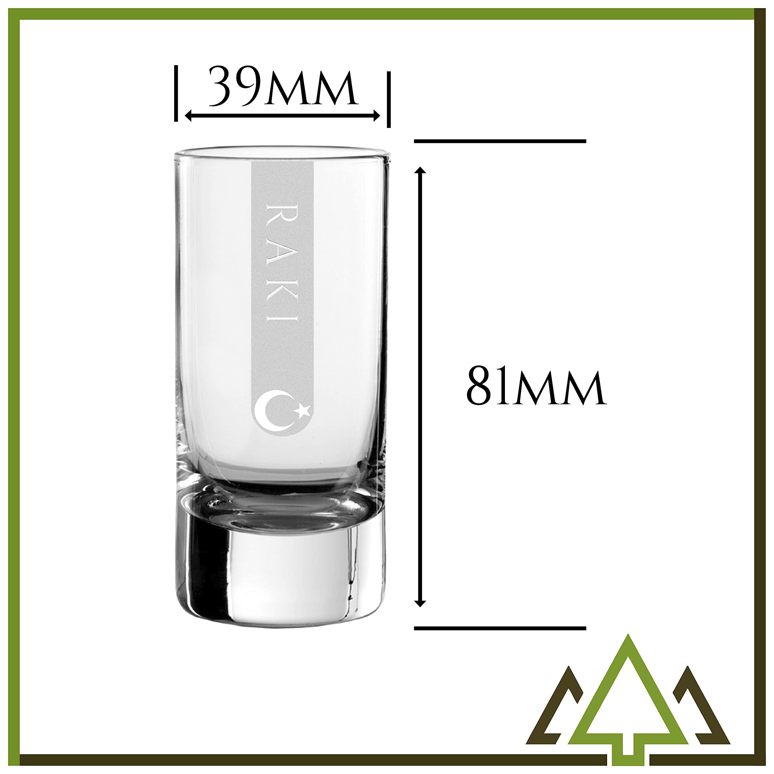 Lot De 6 Verres à Eau SIXBY - 22cl - Pour Long Drink, Ouzo, Raki - Lavable Lave-Vaisselle