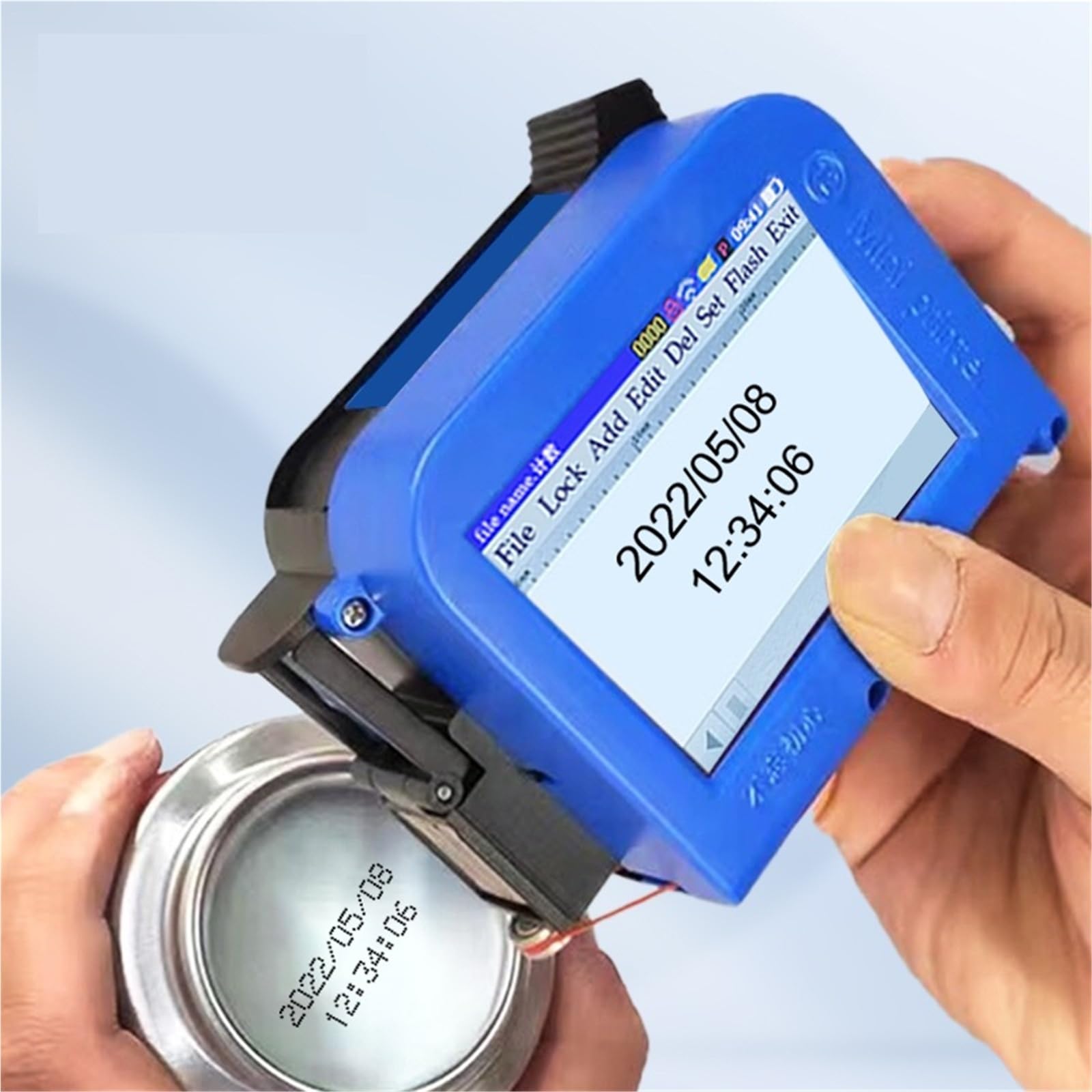 Mini Stampante Portatile Codice QR Automatico da 12,7 mm Numero di Data Etichetta Logo Stampante a Getto d'inchiostro Nera ad Asciugatura Rapida Portatile