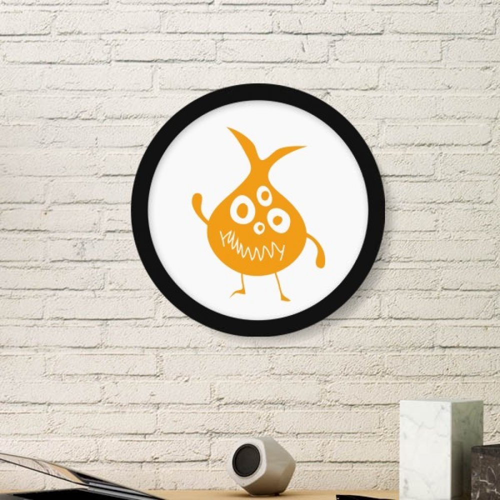 Alien jaune rond DIYthinker : cadrez vos stickers muraux pour masquer un mur vide avec style