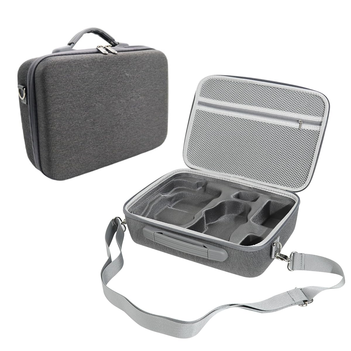 Carrying Case for DJI Mini 3 Pro, Portable Compact Storage Bag Hard Case Set with Strap Storage Travel Case Compatible with DJI Mini 3 Pro Drone Controller (Only Case, Not Include DJI Product)