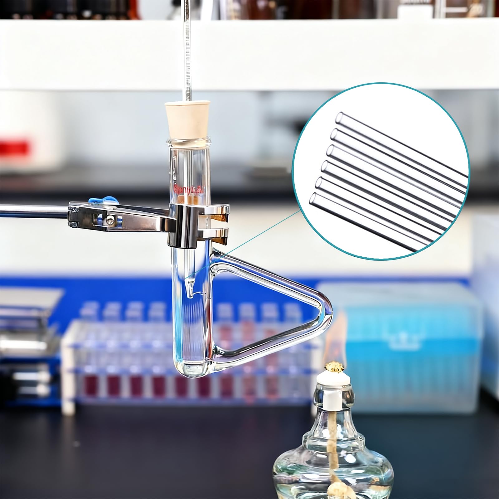 stonylab Tubes Capillaires de Point de Fusion Fermés à Une Extrémité, Longueur 100 mm, ID 0,9–1,1 mm, Paquet de 1000, pour Test de Point de Fusion en Laboratoire