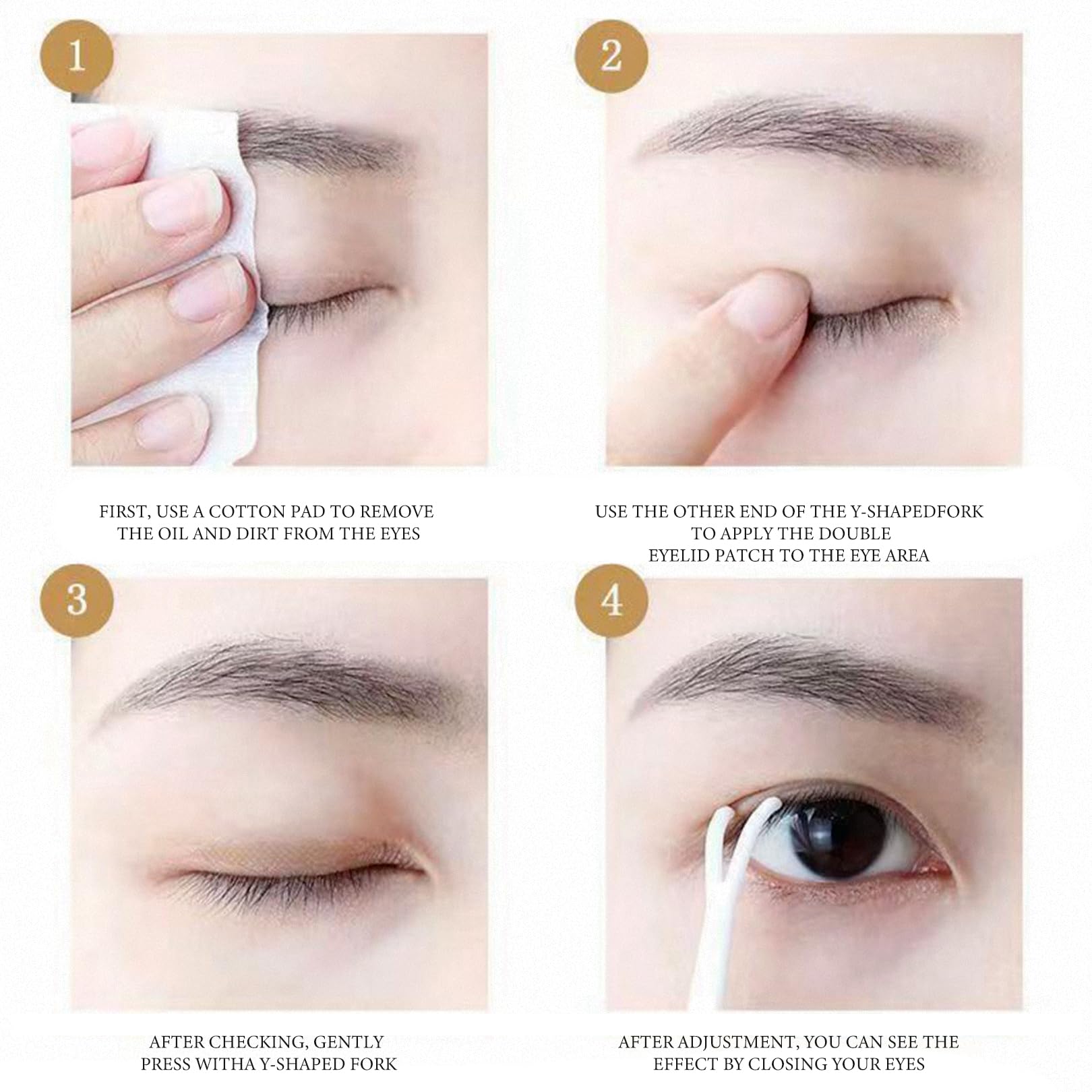 Slip-on eyelid stripes, invisible, lightweight and breathable, eyelid stripes, invisible, good adhesion - Image 4