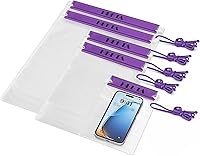 Vista 11 de HEETA Paquete de 5 bolsas secas transparentes impermeables, estuches herméticos, bolsas secas, soporte para documentos para cámara, teléfono