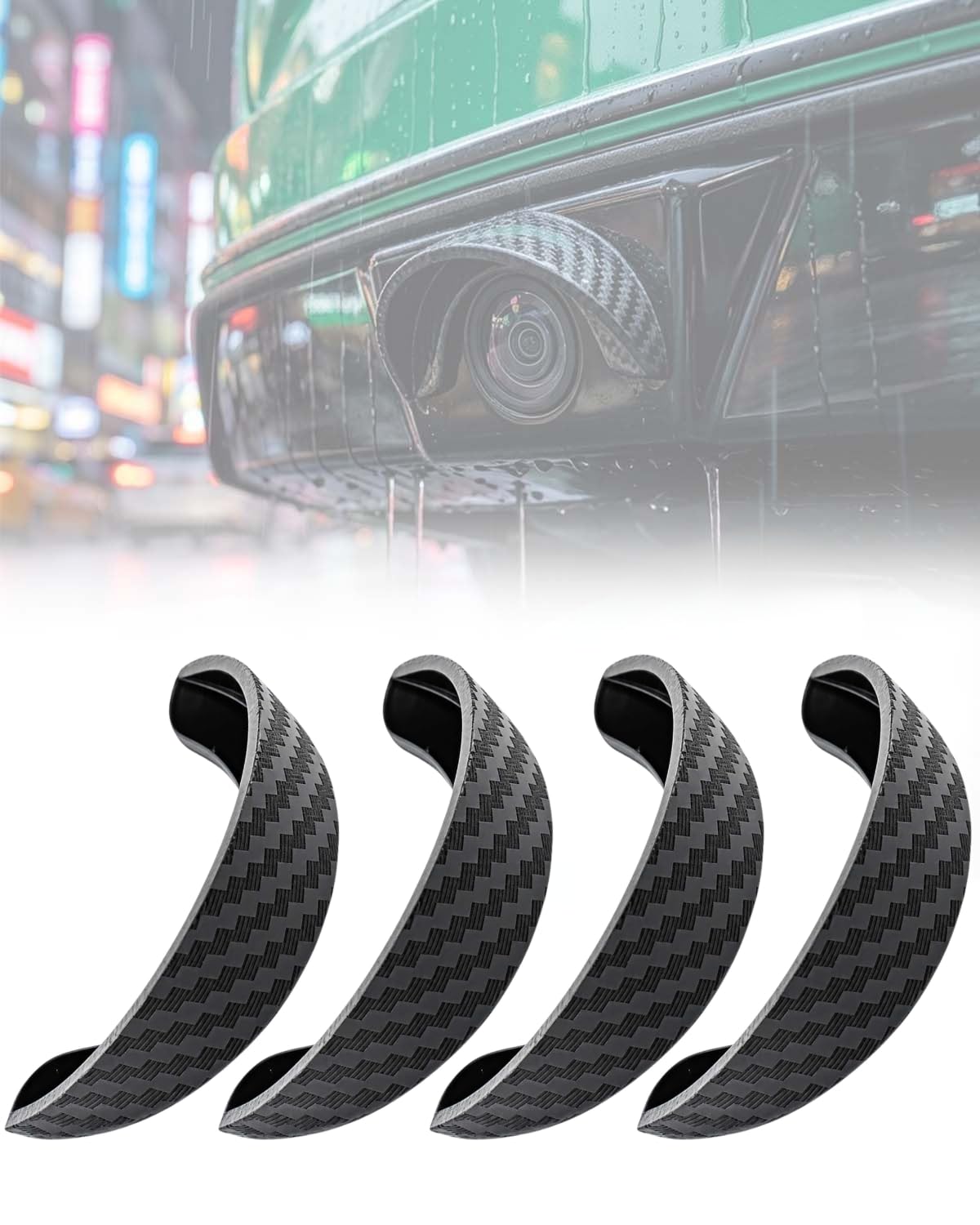 Backup Camera Rain Shield Car Rear View Camera Anti-rain Cover，4-PC