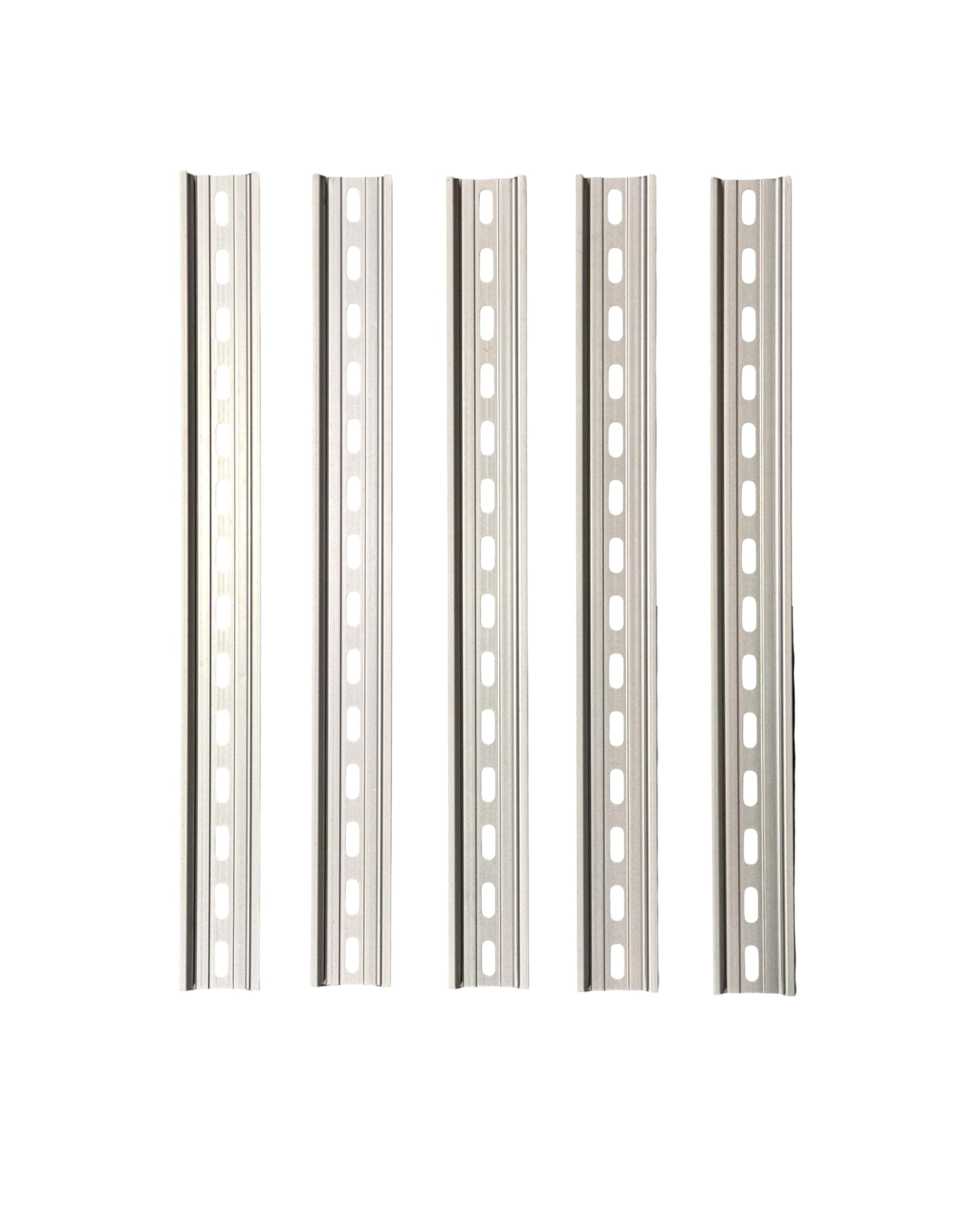International Connector T&G 5 Pieces DIN Rail Slotted Aluminum RoHS 35mm Wide 7.5mm High (13") — Amazon image 7