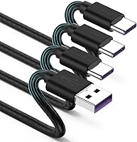 Vista 12 de CyvenSmart - Cargador compatible con Samsung Galaxy S10, S9, S8 Plus (3 A, carga rápida), 3 unidades de cable TPE USB C de 6 pies / 1.82 m., USB A