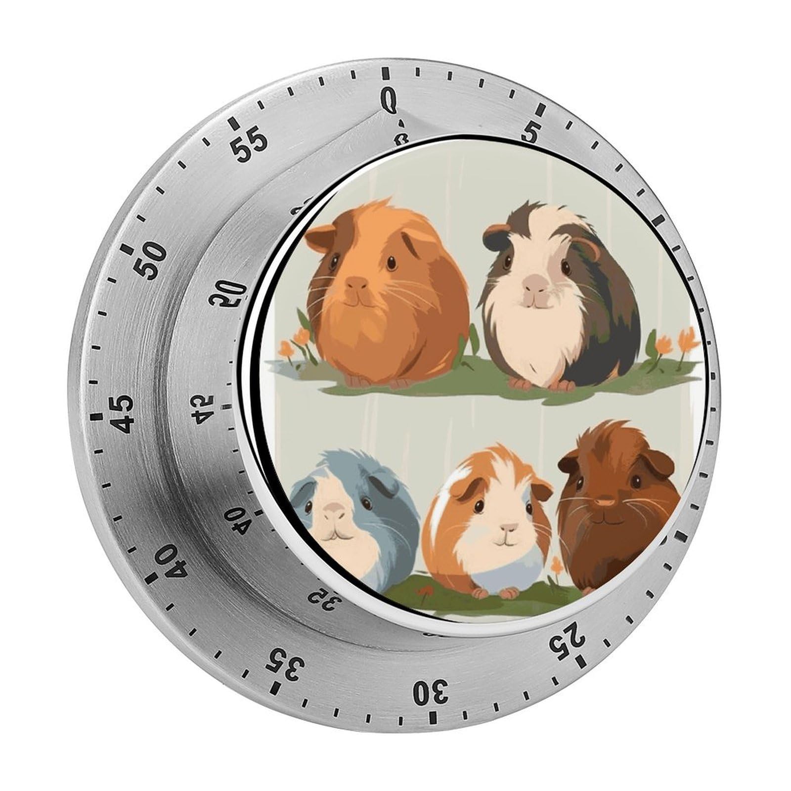 Adfgyerh Style Smiling (8) Timer For Cooking, Kitchen Timer Magnetic No Batteries Required, Mechanical Timer With Loud Alarm, For Fitness Baking Exercise Oven