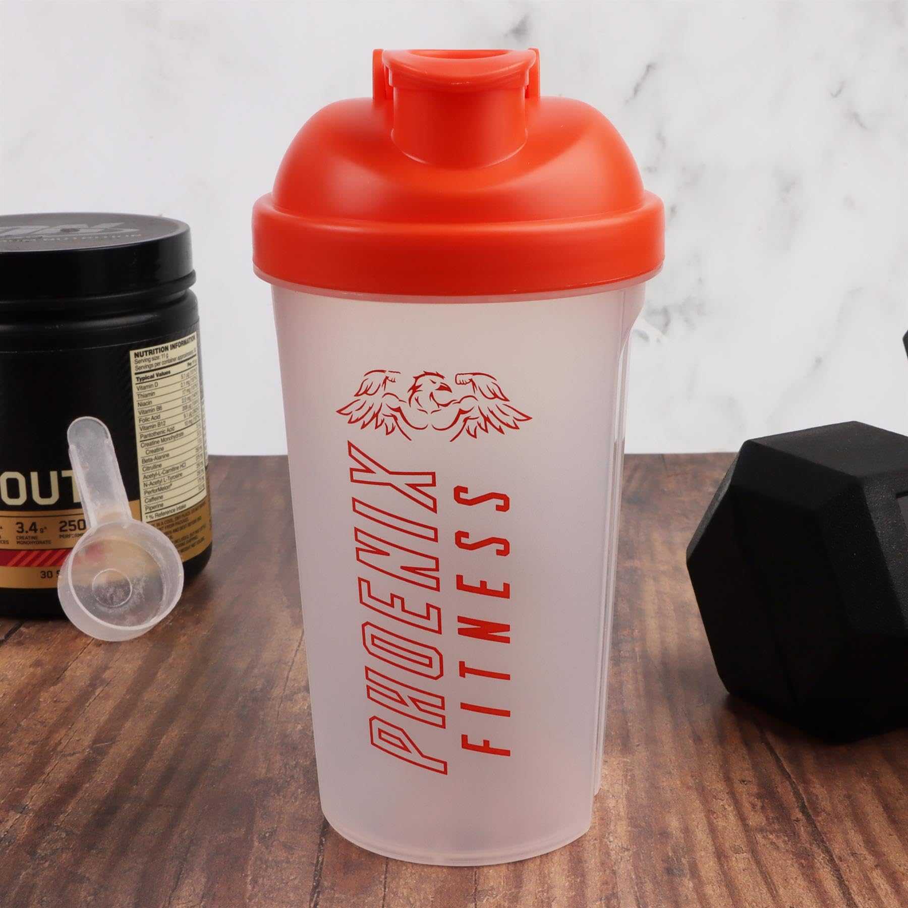 Amazon.co.jp: Phoenix Fitness プロテインシェイカーボトル - 500ml