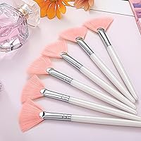 Vista 7 de Maitys 6 pinceles de máscara de abanico, herramientas aplicadoras de máscara facial con ventilador suave, brochas de maquillaje, herramientas